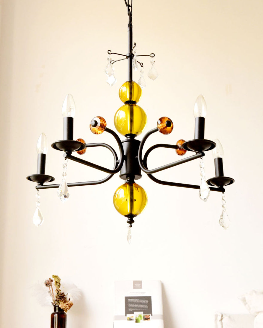 Candelabra Lustre Vintage en Métal