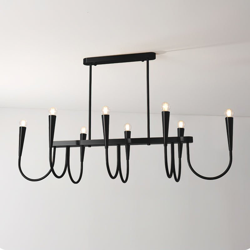 Lustra Lustre Or Symphonie Courbée Élégante
