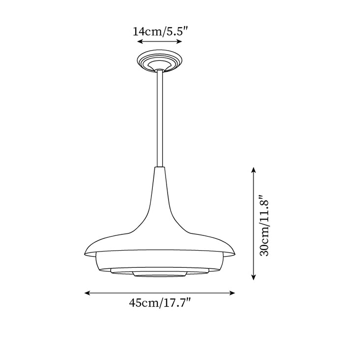 Tabit Suspension Vieilli Laiton Stratifié Verre