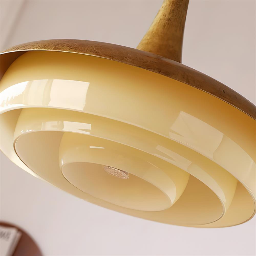 Tabit Suspension Vieilli Laiton Stratifié Verre