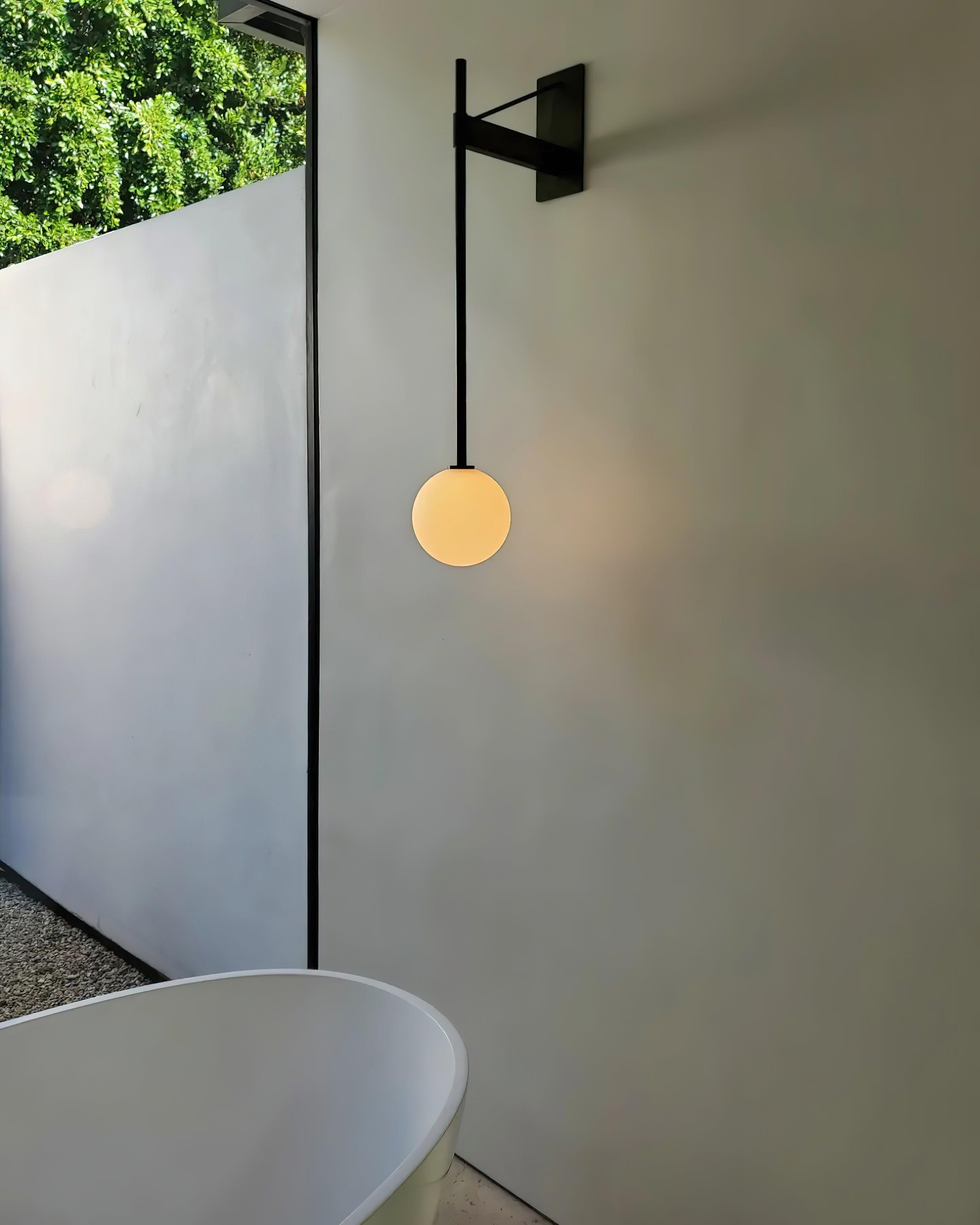 Luna Applique Murale Minimaliste en Verre