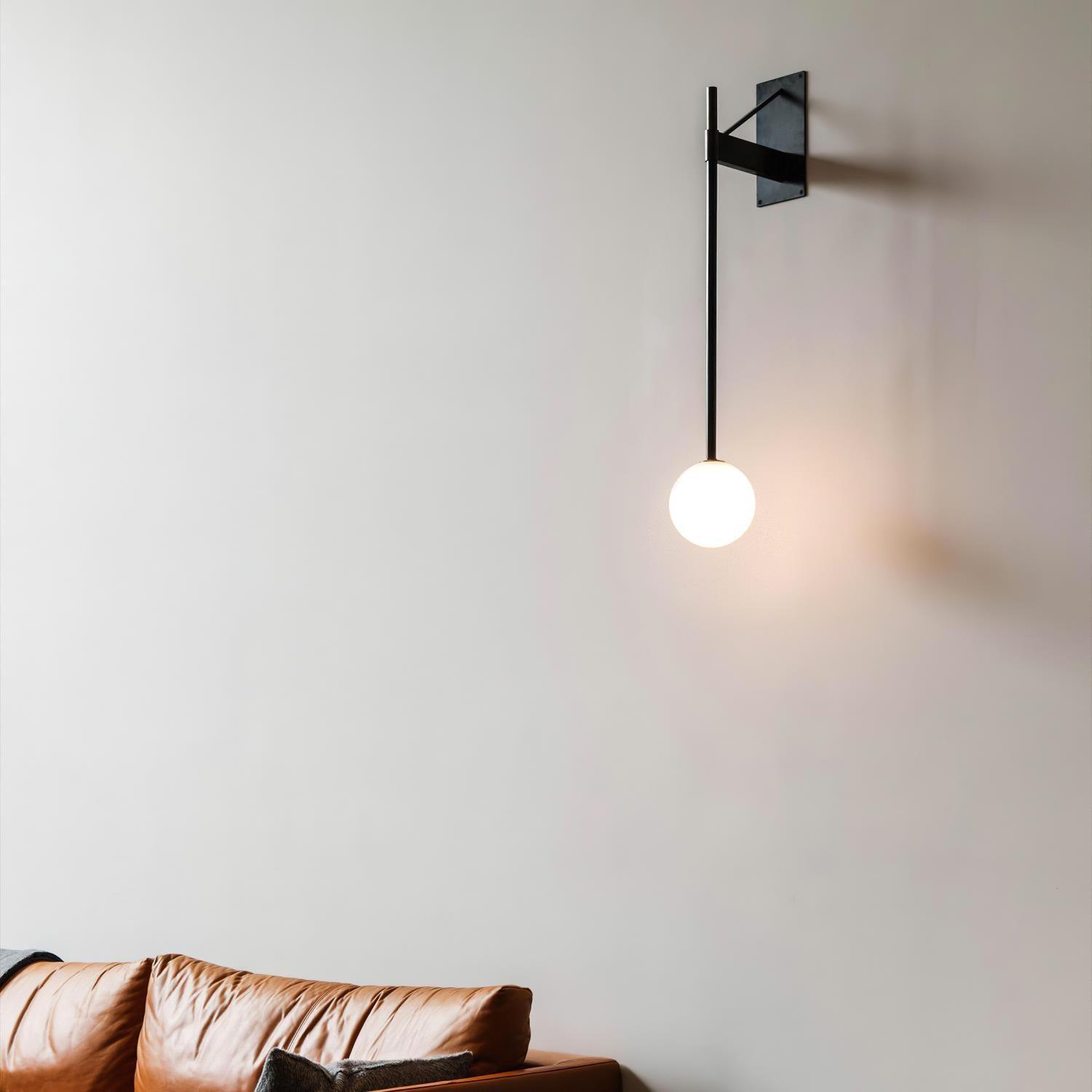 Luna Applique Murale Minimaliste en Verre
