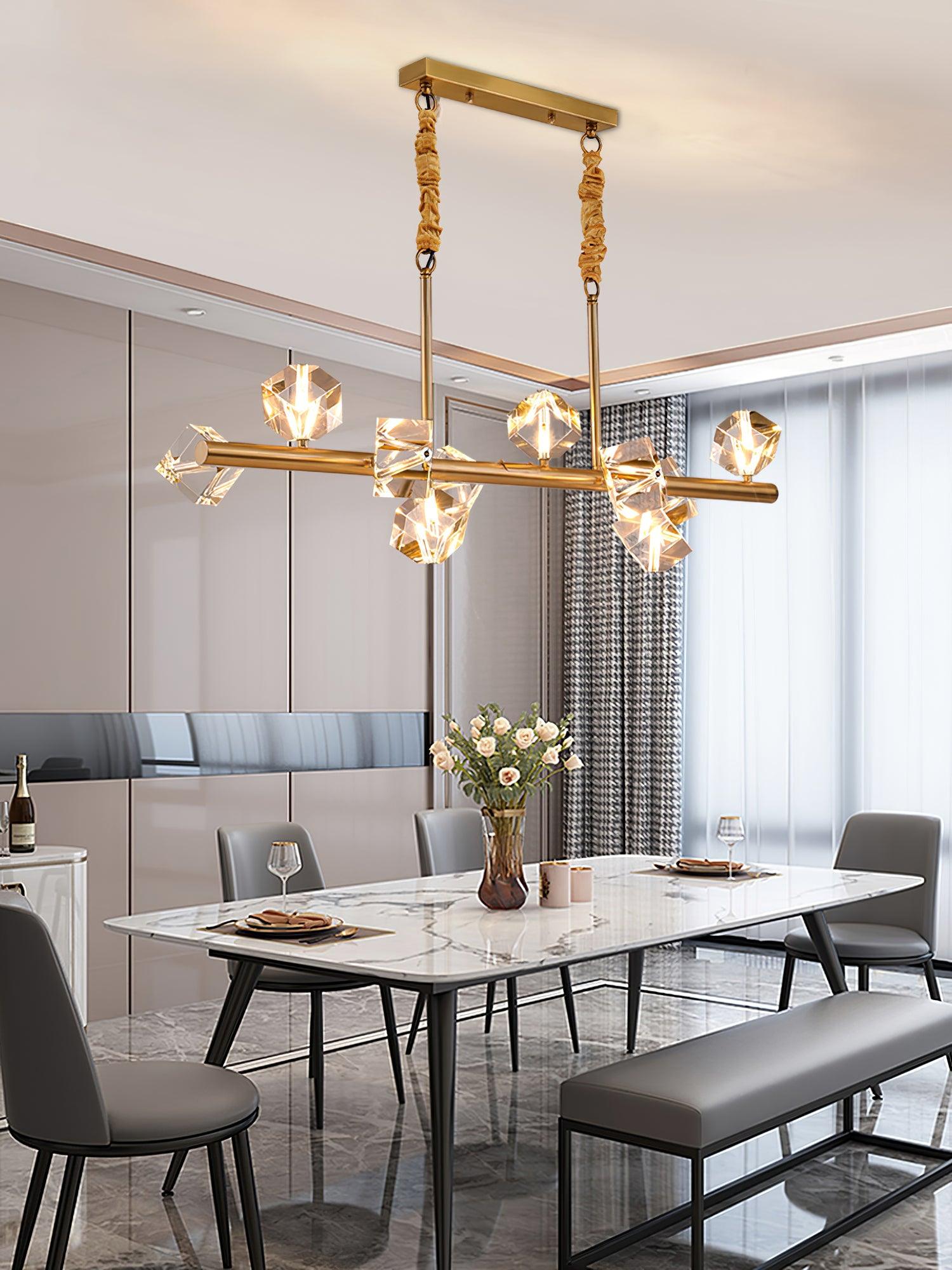 Eurthiel Lustre Pendentif Cristal Luxe