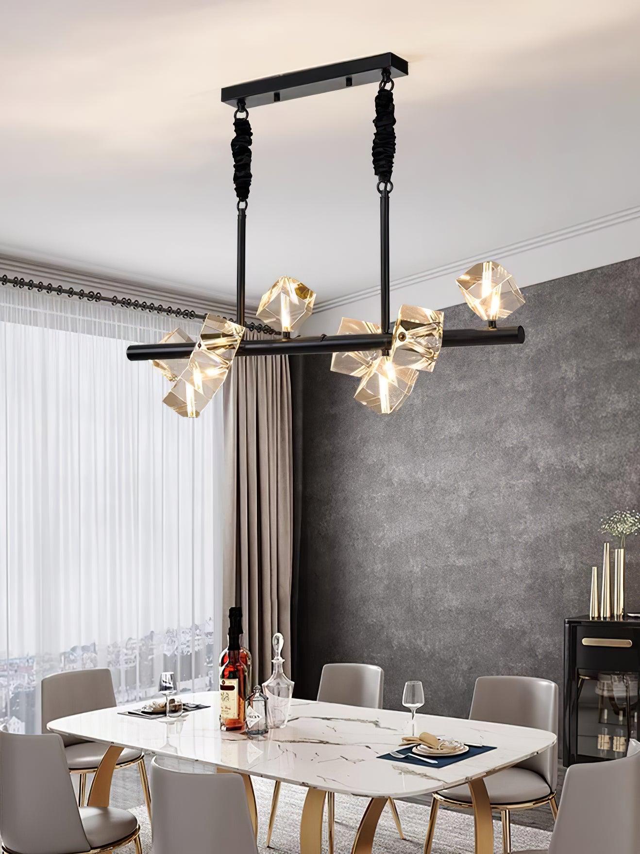 Eurthiel Lustre Pendentif Cristal Luxe