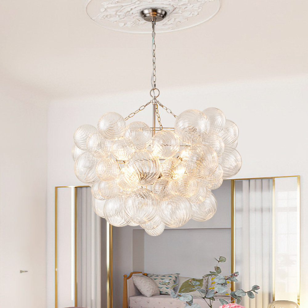 Talia Lustre Sphère en Verre Cascade