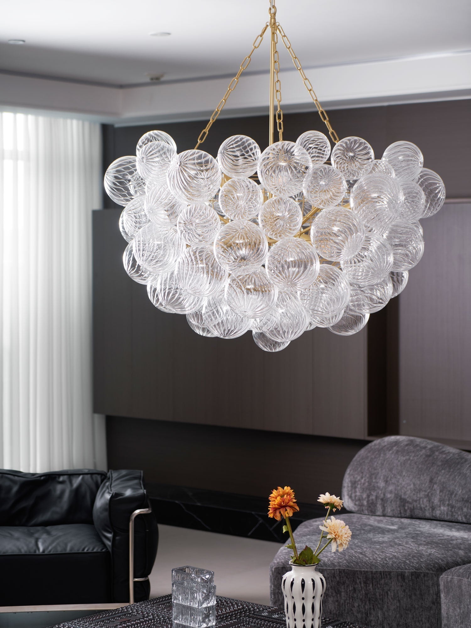 Talia Lustre Sphère en Verre Cascade