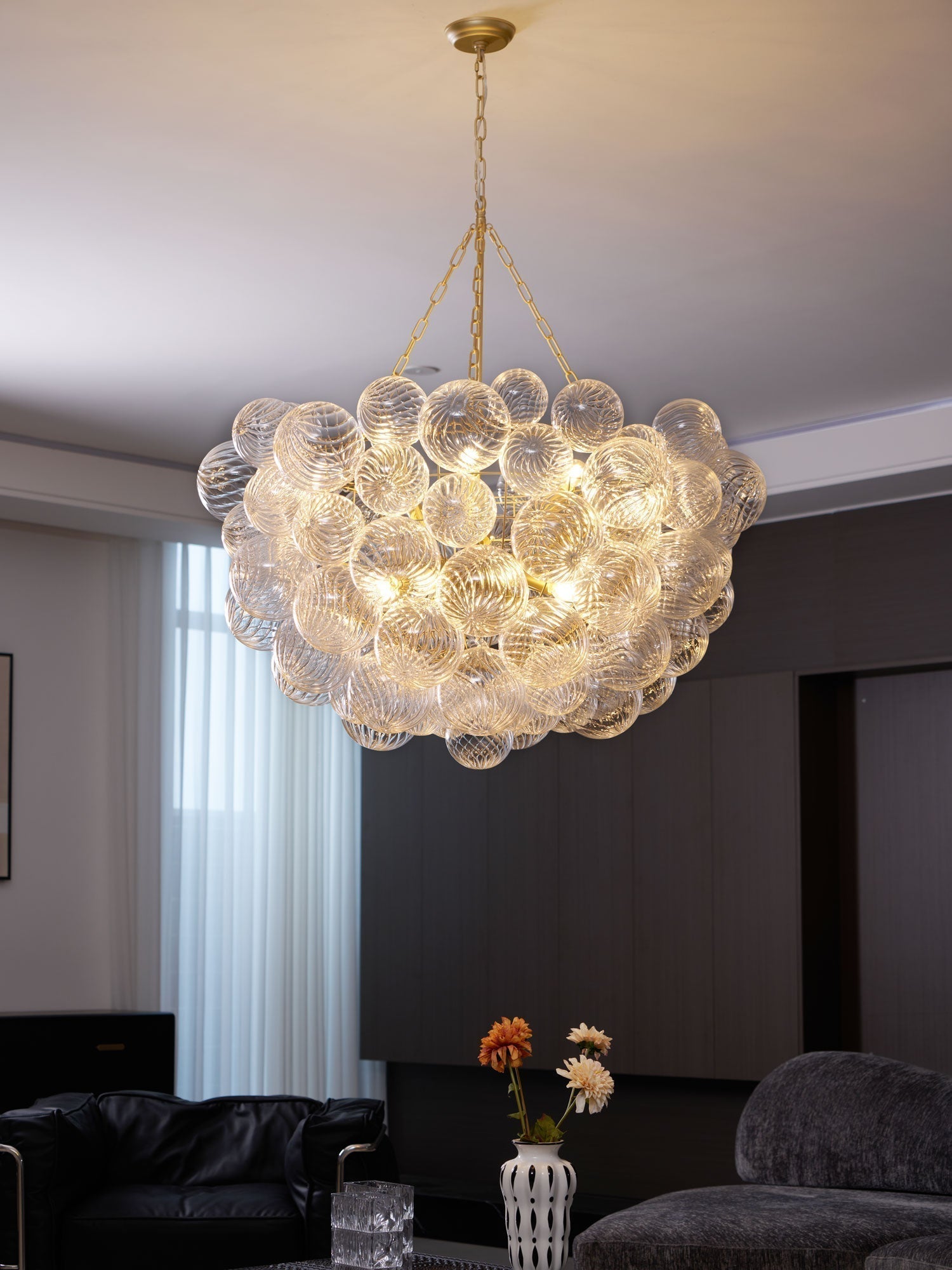 Talia Lustre Sphère en Verre Cascade