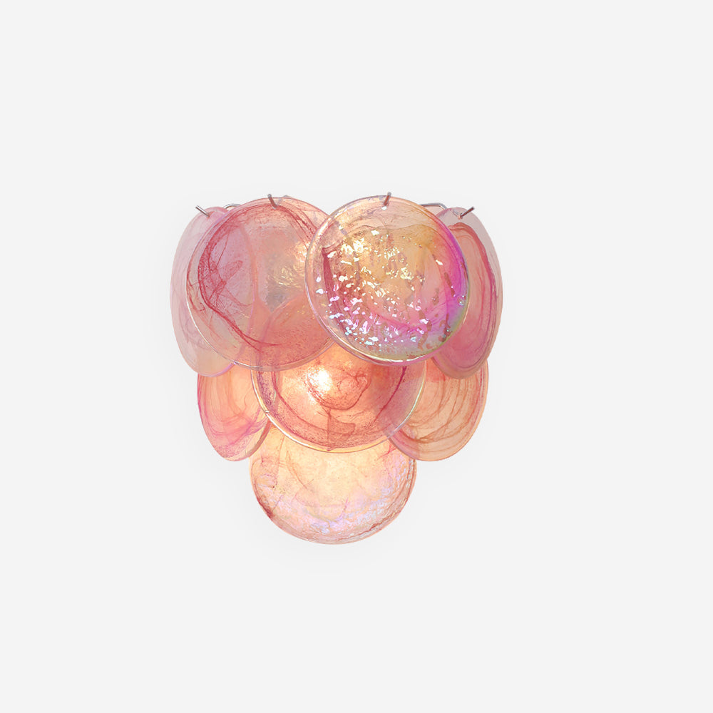 Opalara Applique Murale Coquillage Capiz Rose