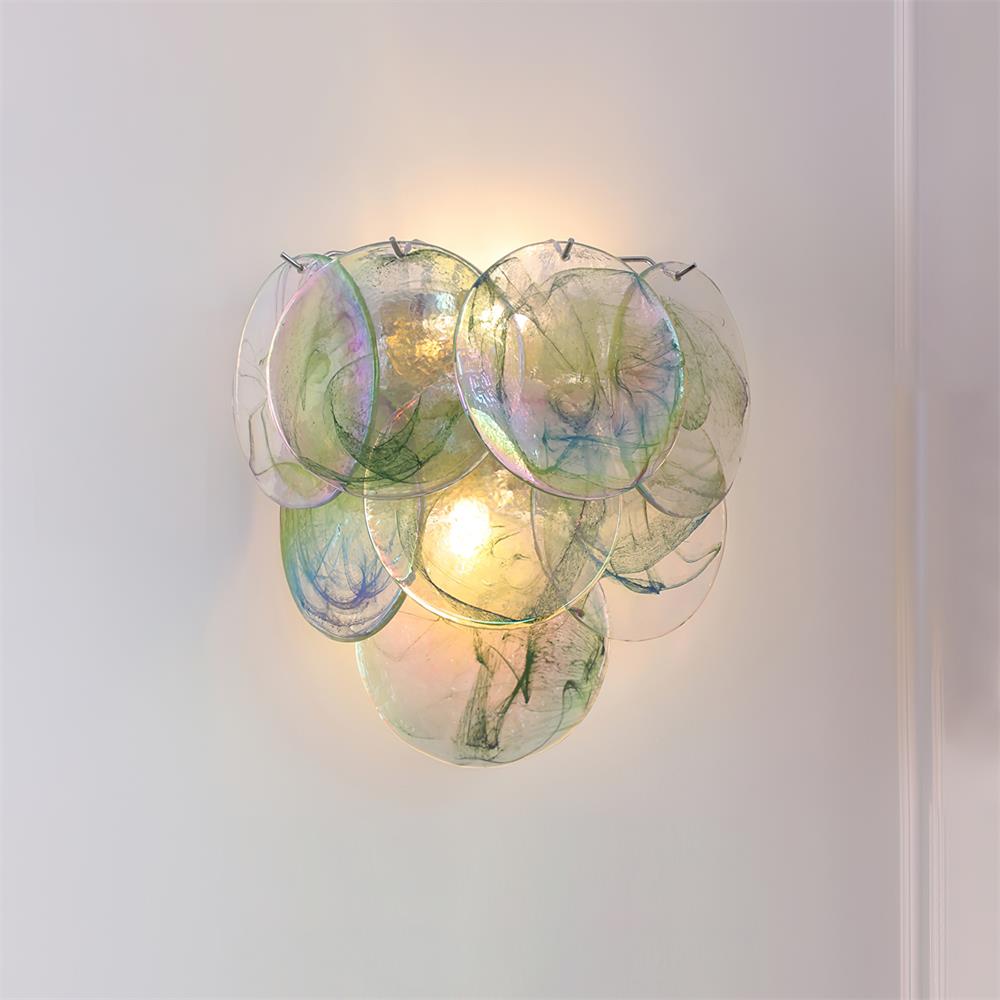 Opalara Applique Murale Coquillage Capiz Rose