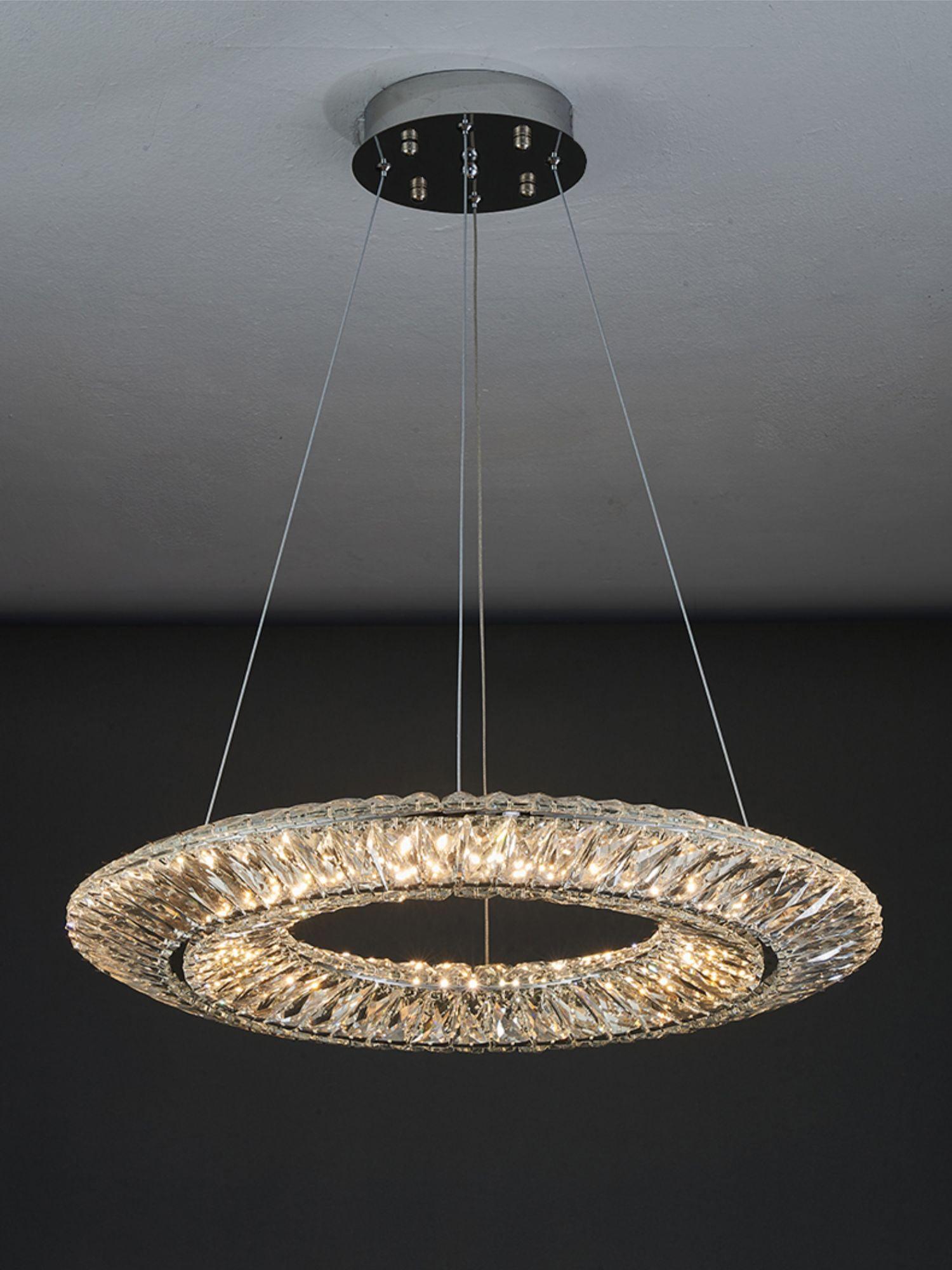 Lustra Lustre Géométrique Cristal LED Élégant