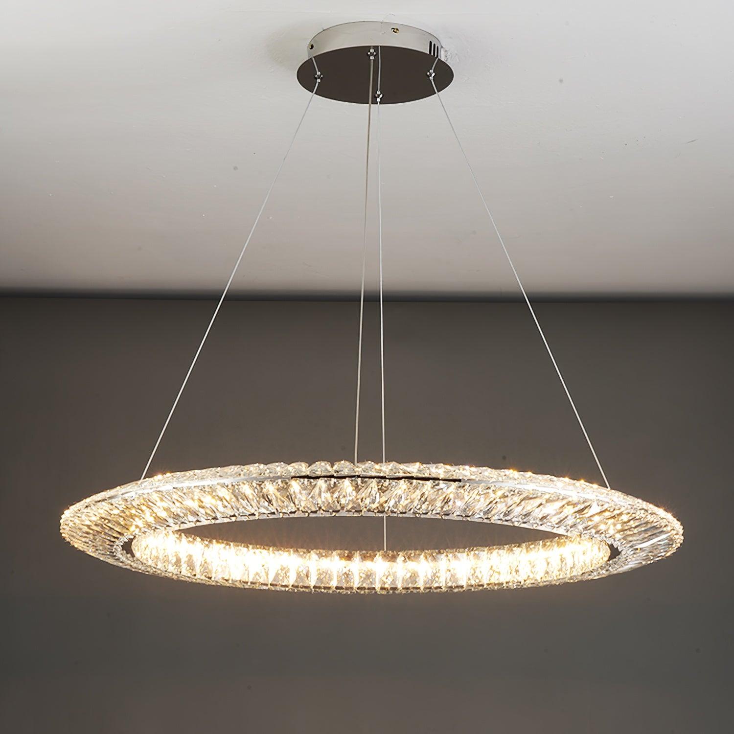 Lustra Lustre Géométrique Cristal LED Élégant
