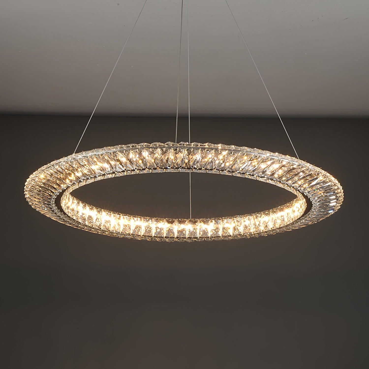 Lustra Lustre Géométrique Cristal LED Élégant