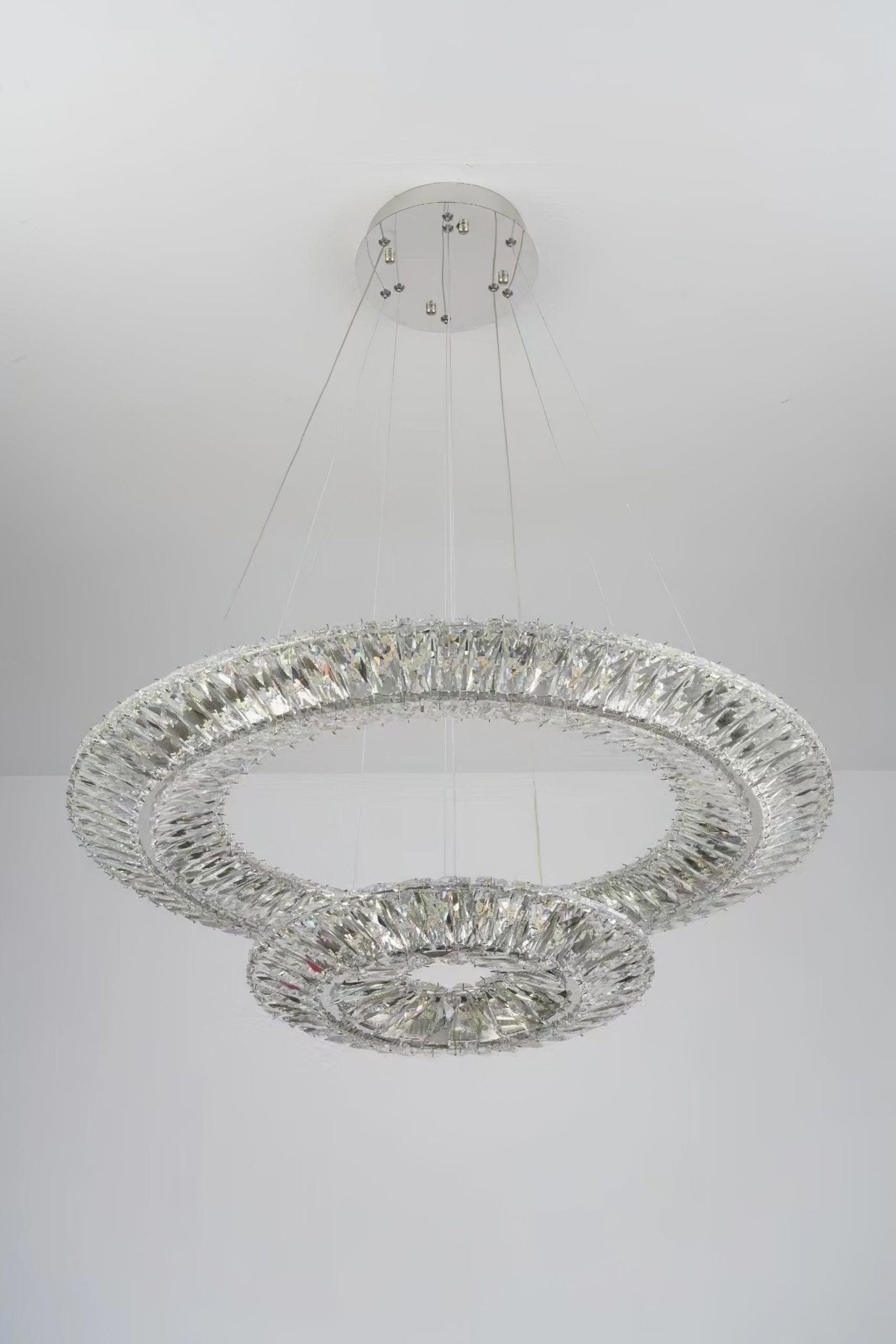Lustra Lustre Géométrique Cristal LED Élégant