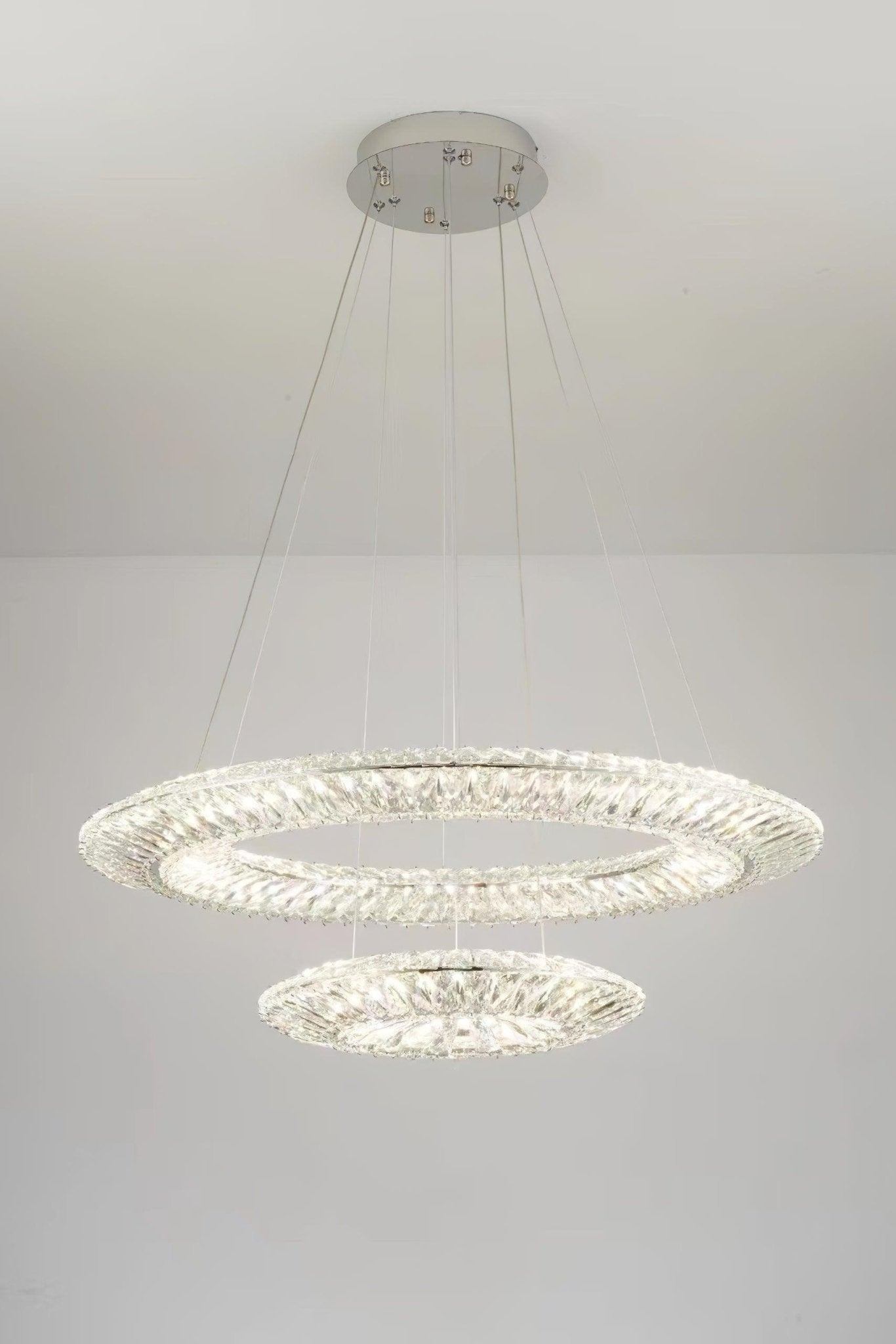 Lustra Lustre Géométrique Cristal LED Élégant