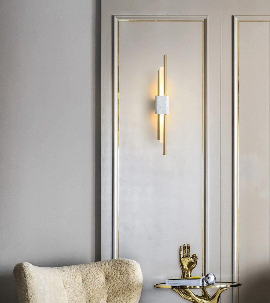 Trista Premium Nordic Art Plug In Marble Wall Light