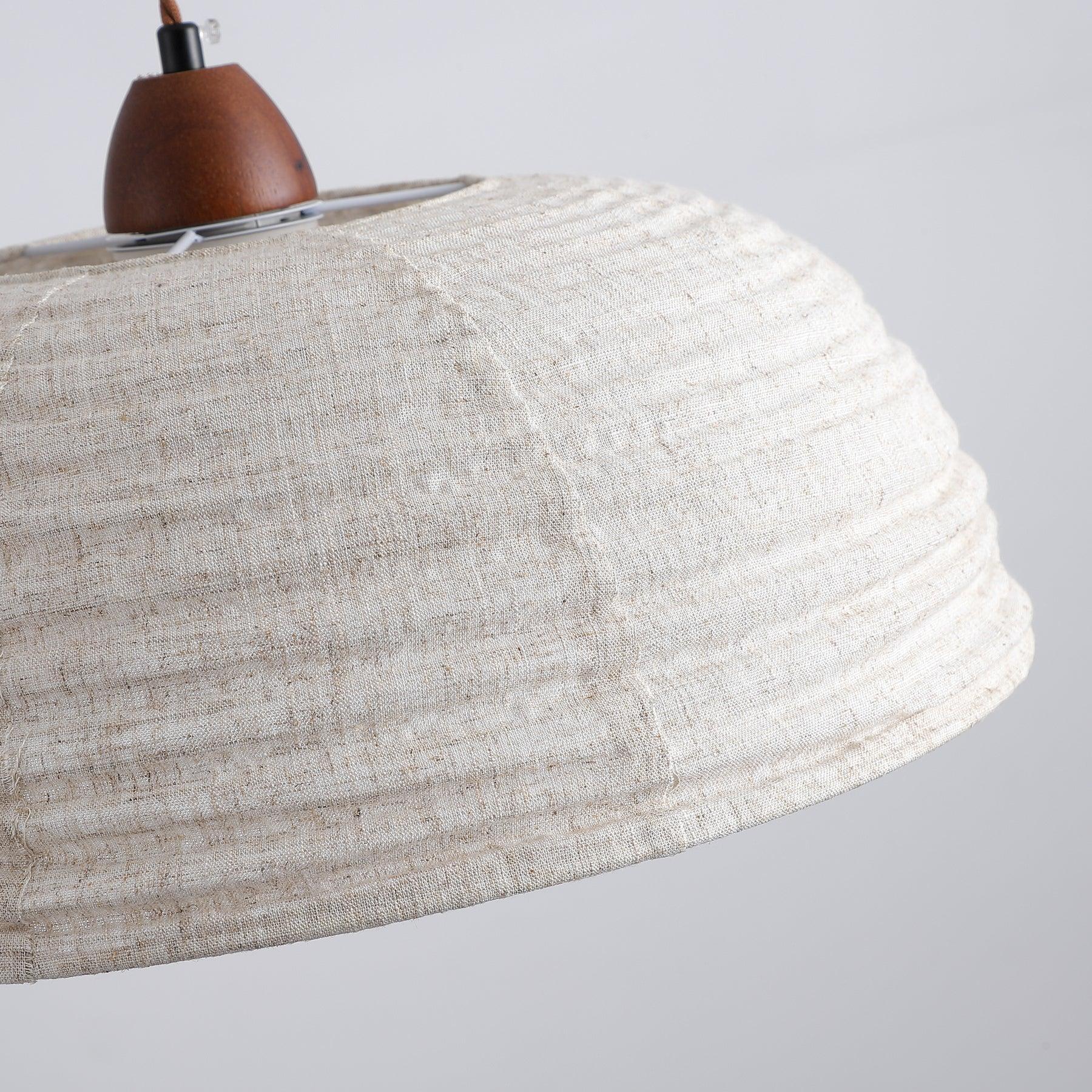 Evano Lustra Lampe Suspendue Dôme Tissé Élégante