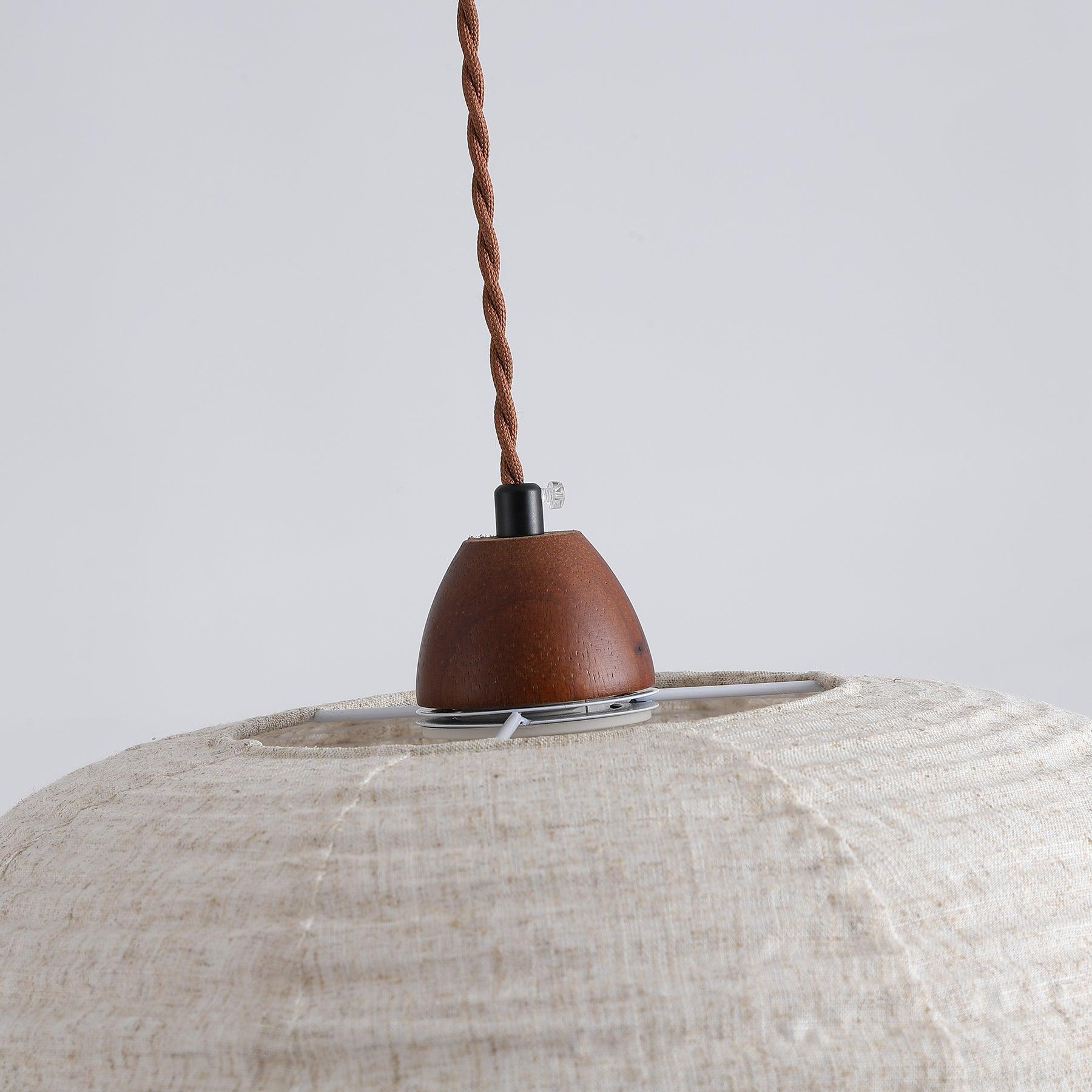 Evano Lustra Lampe Suspendue Dôme Tissé Élégante