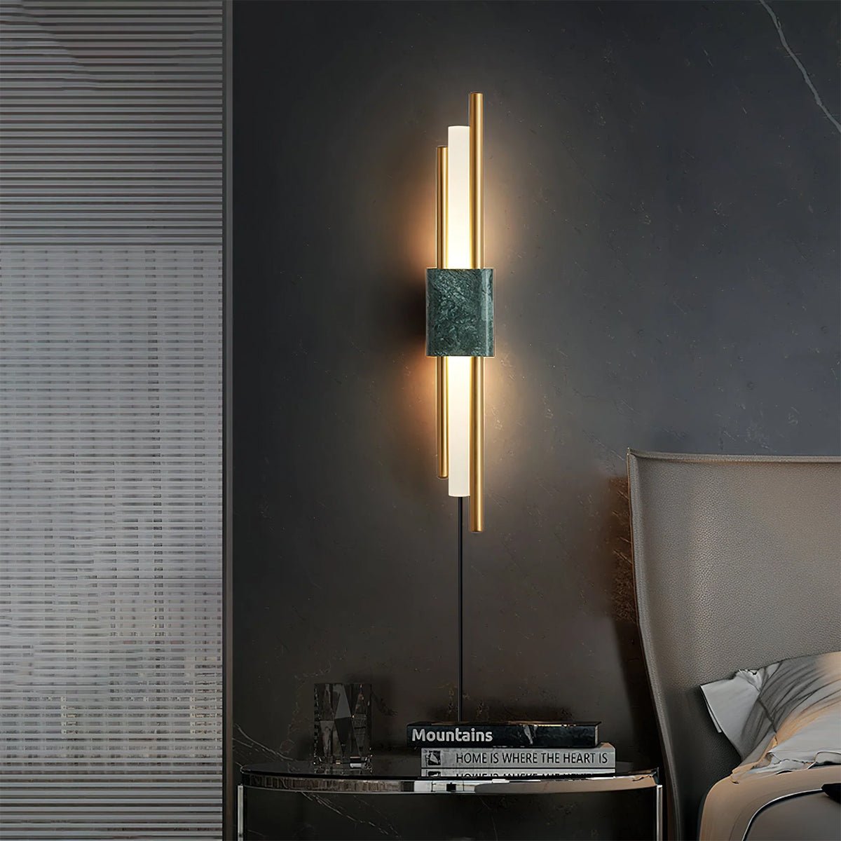 Trista Premium Nordic Art Plug In Marble Wall Light