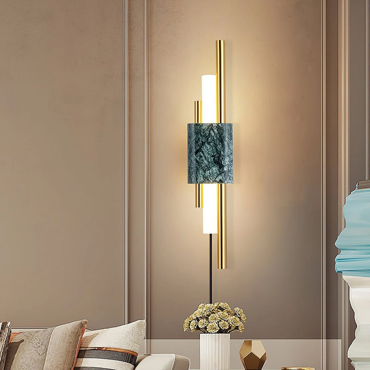 Trista Premium Nordic Art Plug In Marble Wall Light