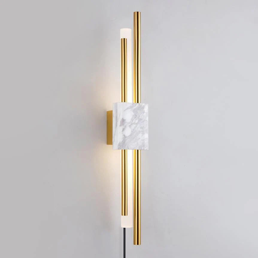 Trista Premium Nordic Art Plug In Marble Wall Light