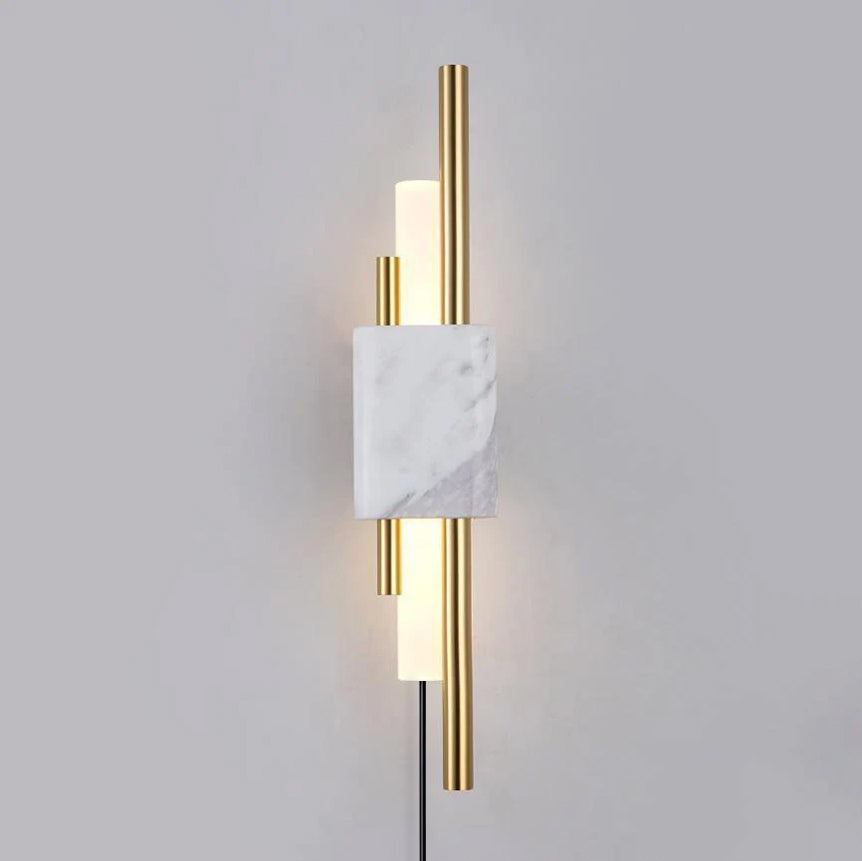 Trista Premium Nordic Art Plug In Marble Wall Light