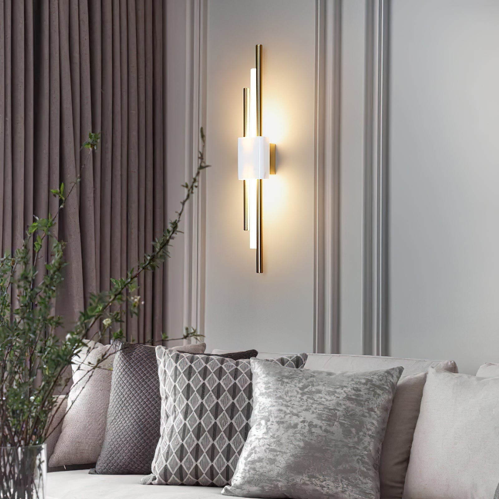 Trista Premium Nordic Art Plug In Marble Wall Light