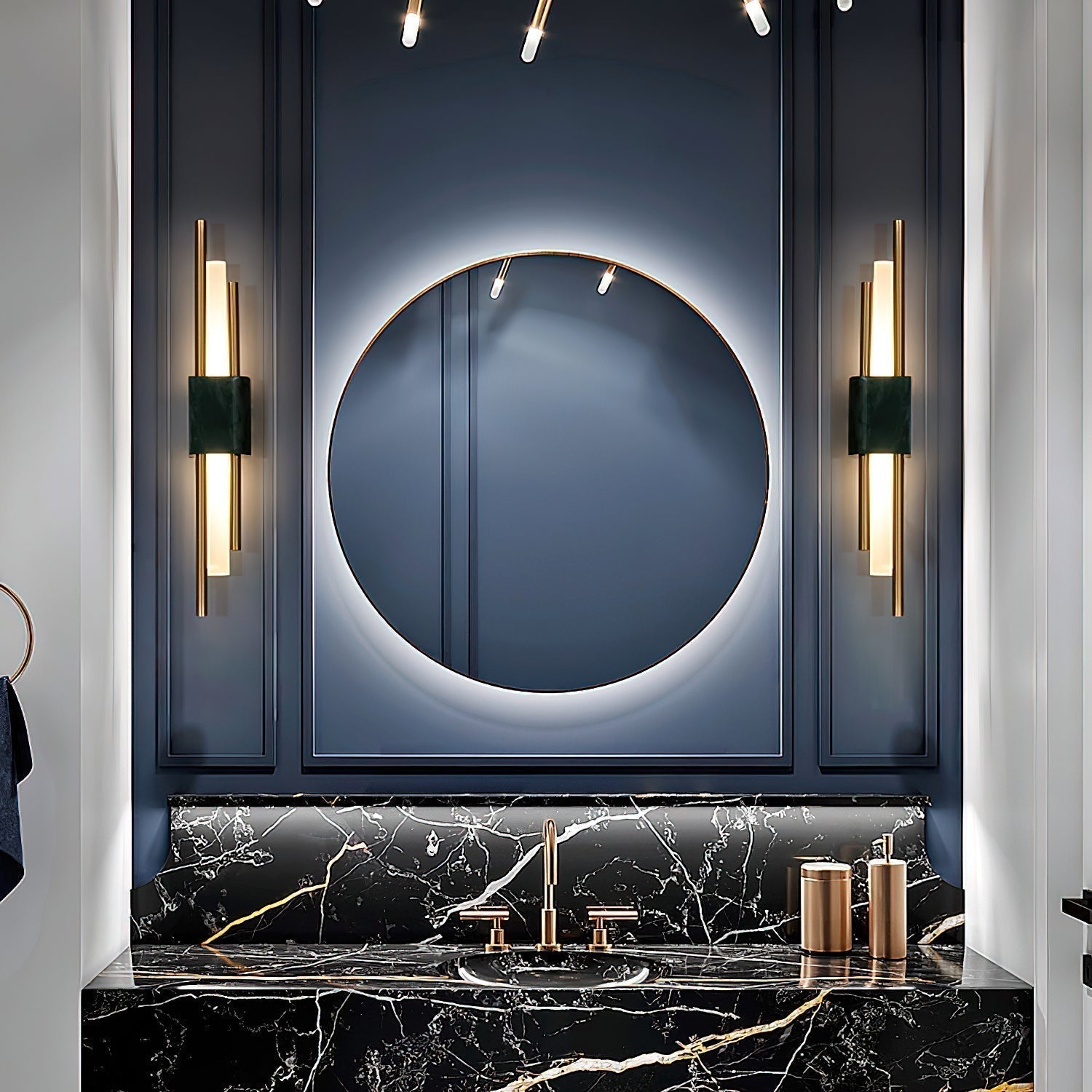Trista Premium Nordic Art Plug In Marble Wall Light