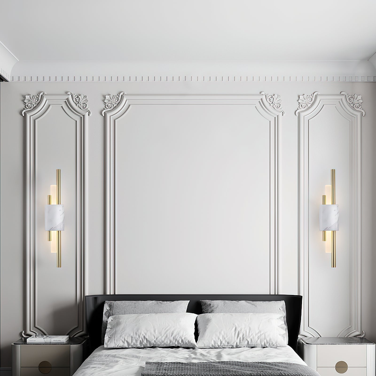 Trista Premium Nordic Art Plug In Marble Wall Light
