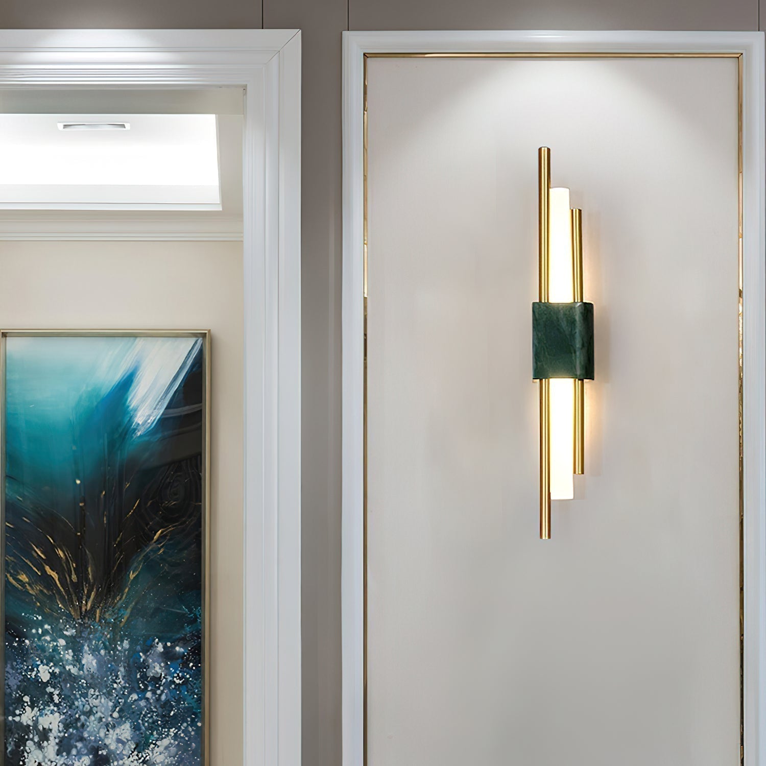 Trista Premium Nordic Art Plug In Marble Wall Light