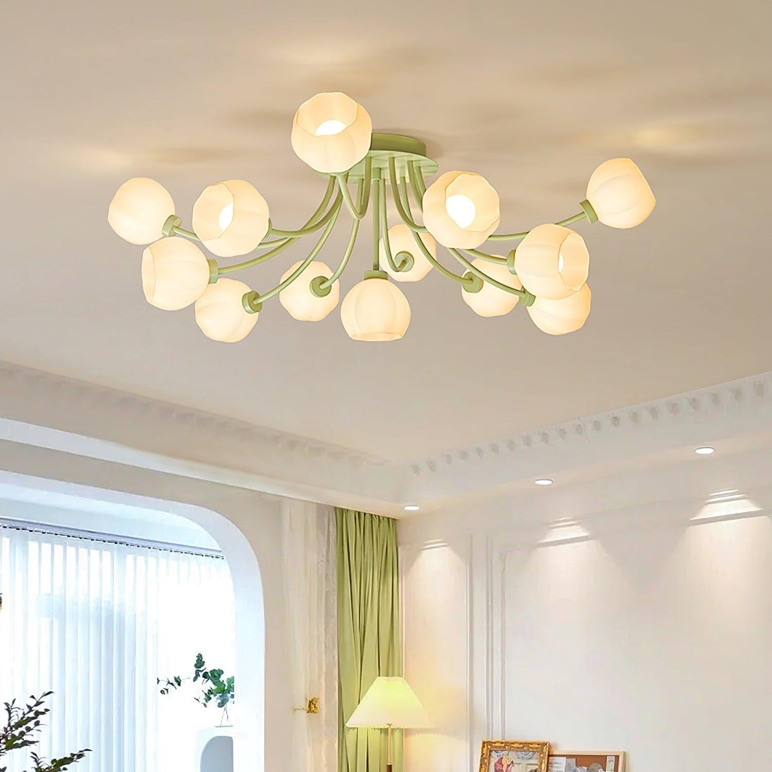 Florina Plafonnier Fleuri Luxueux