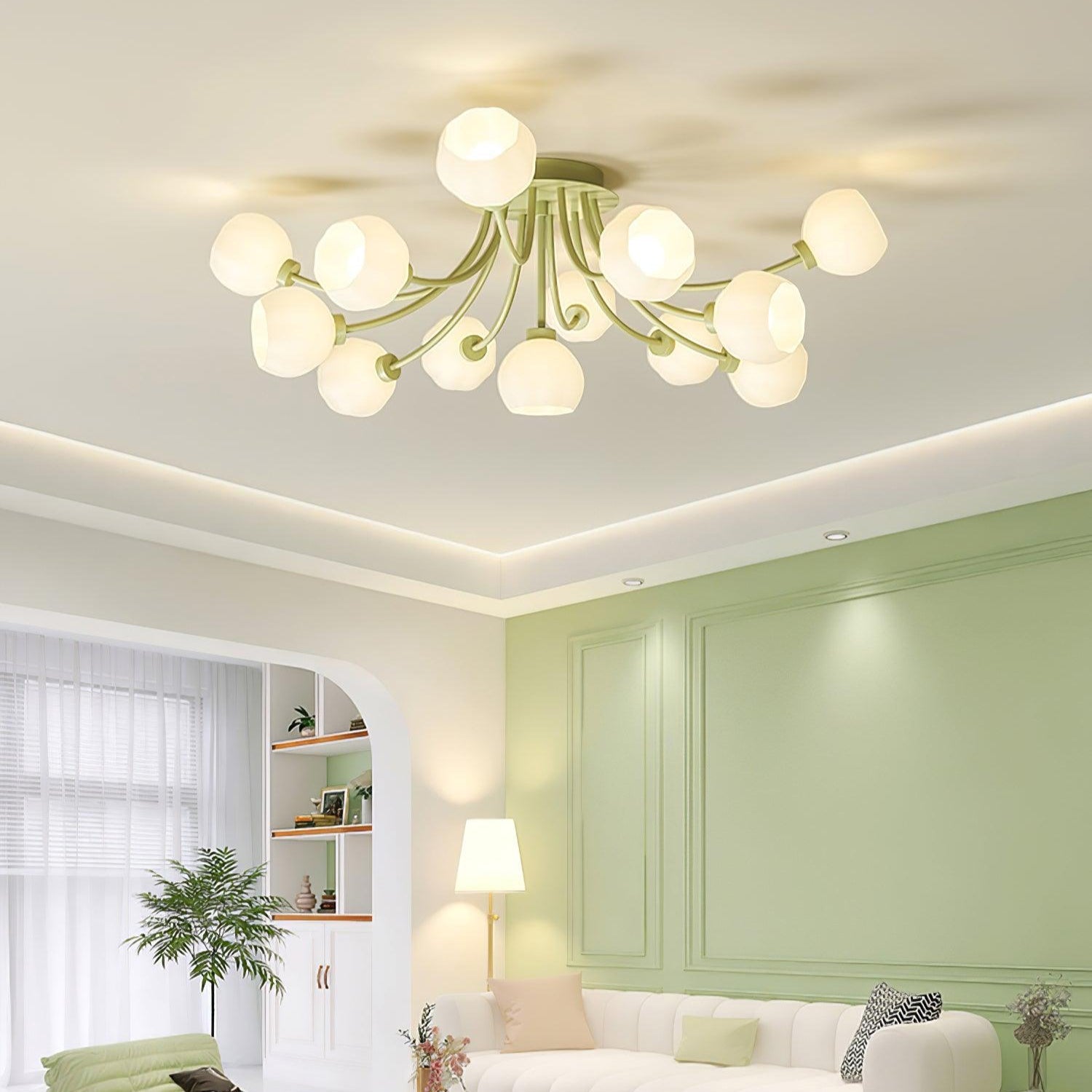 Florina Plafonnier Fleuri Luxueux