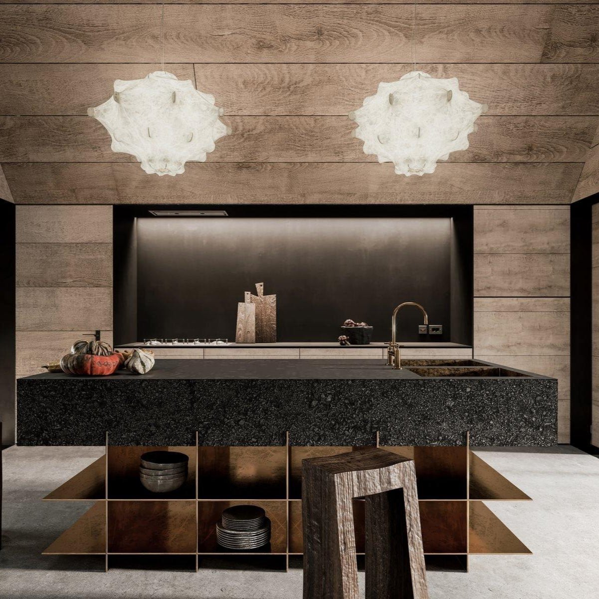 Lumina Suspension en Soie Contemporaine