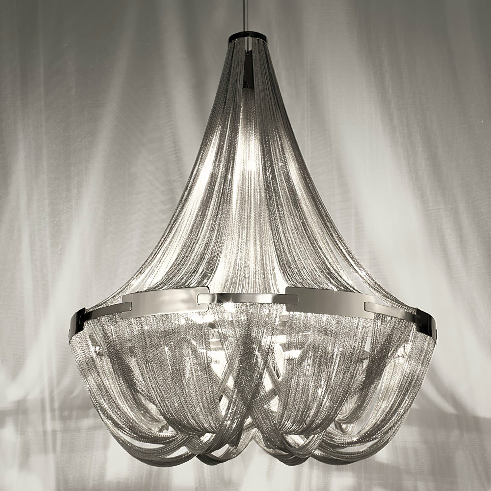 Solara Lustre Gland Chaîne en Aluminium