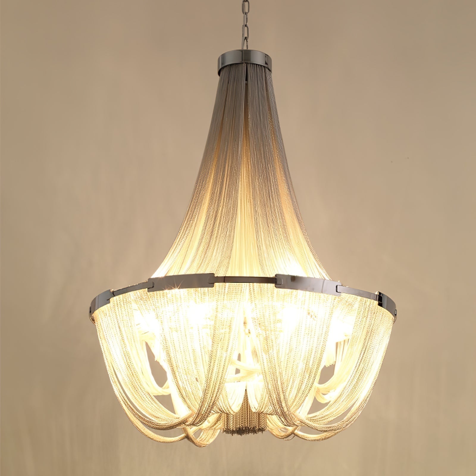 Solara Lustre Gland Chaîne en Aluminium