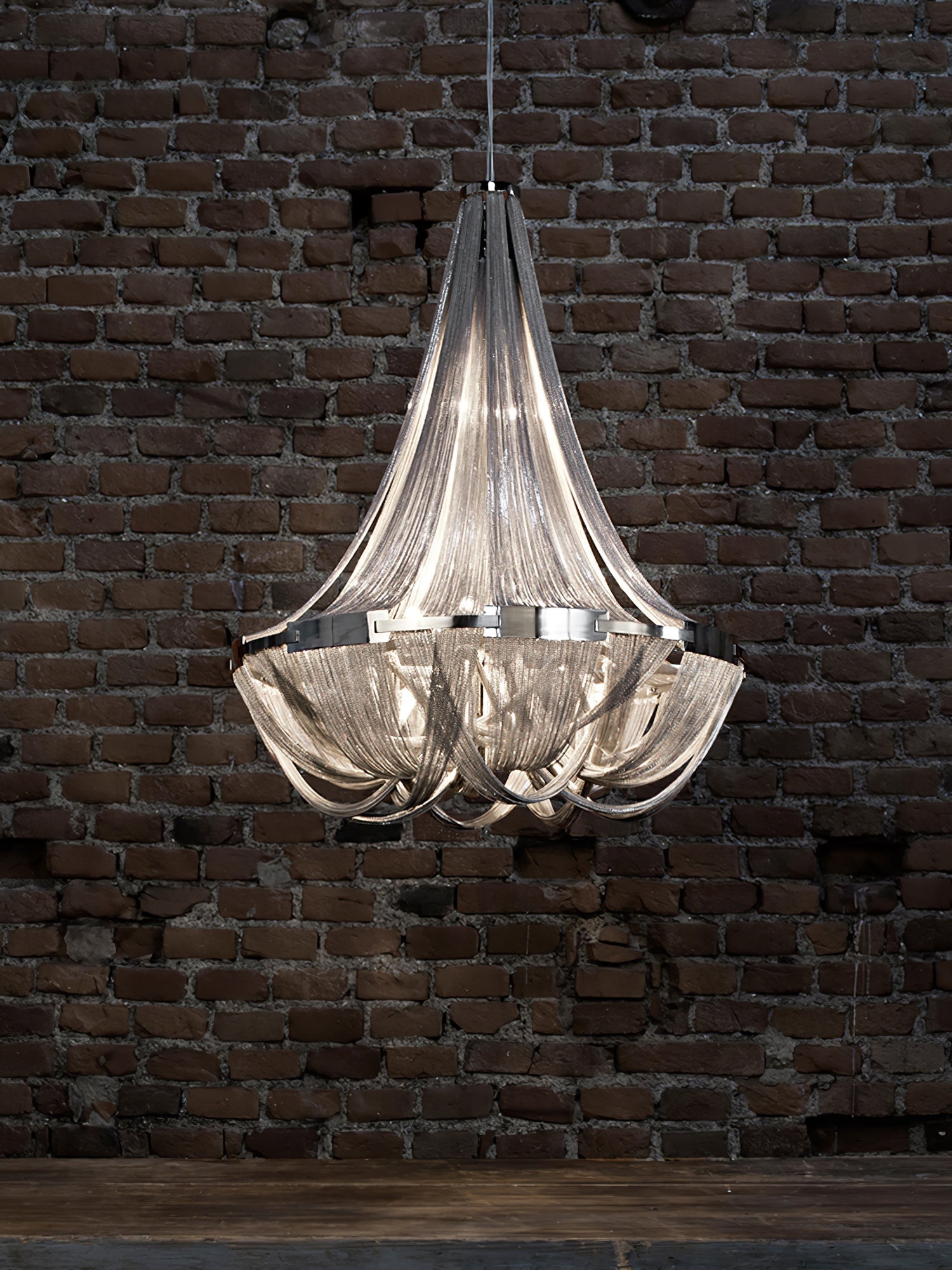 Solara Lustre Gland Chaîne en Aluminium