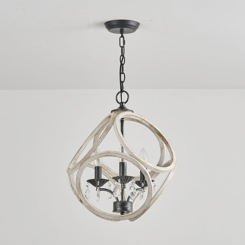 Viraearae Prime Nordique Cristal Bois Suspension