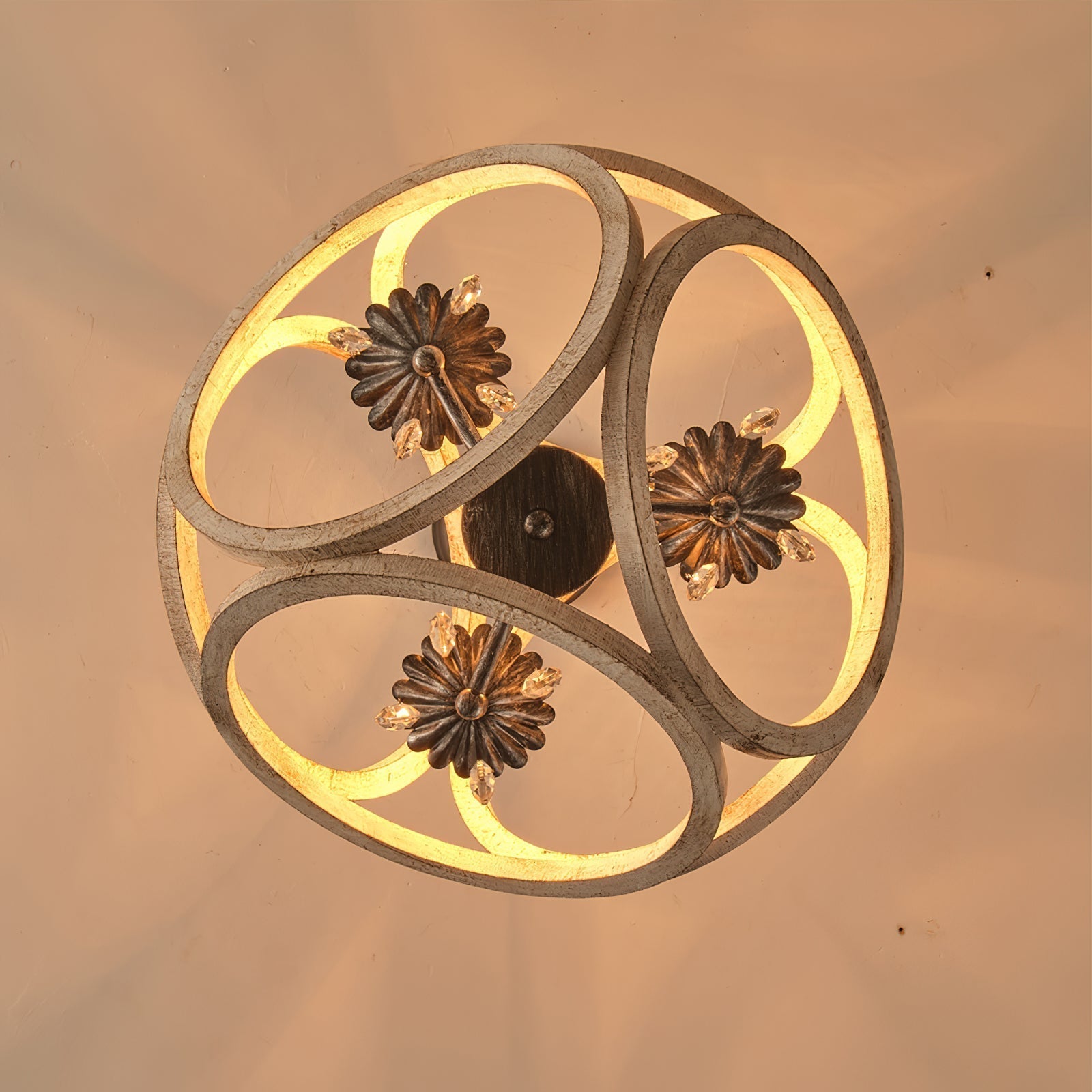 Viraearae Prime Nordique Cristal Bois Suspension