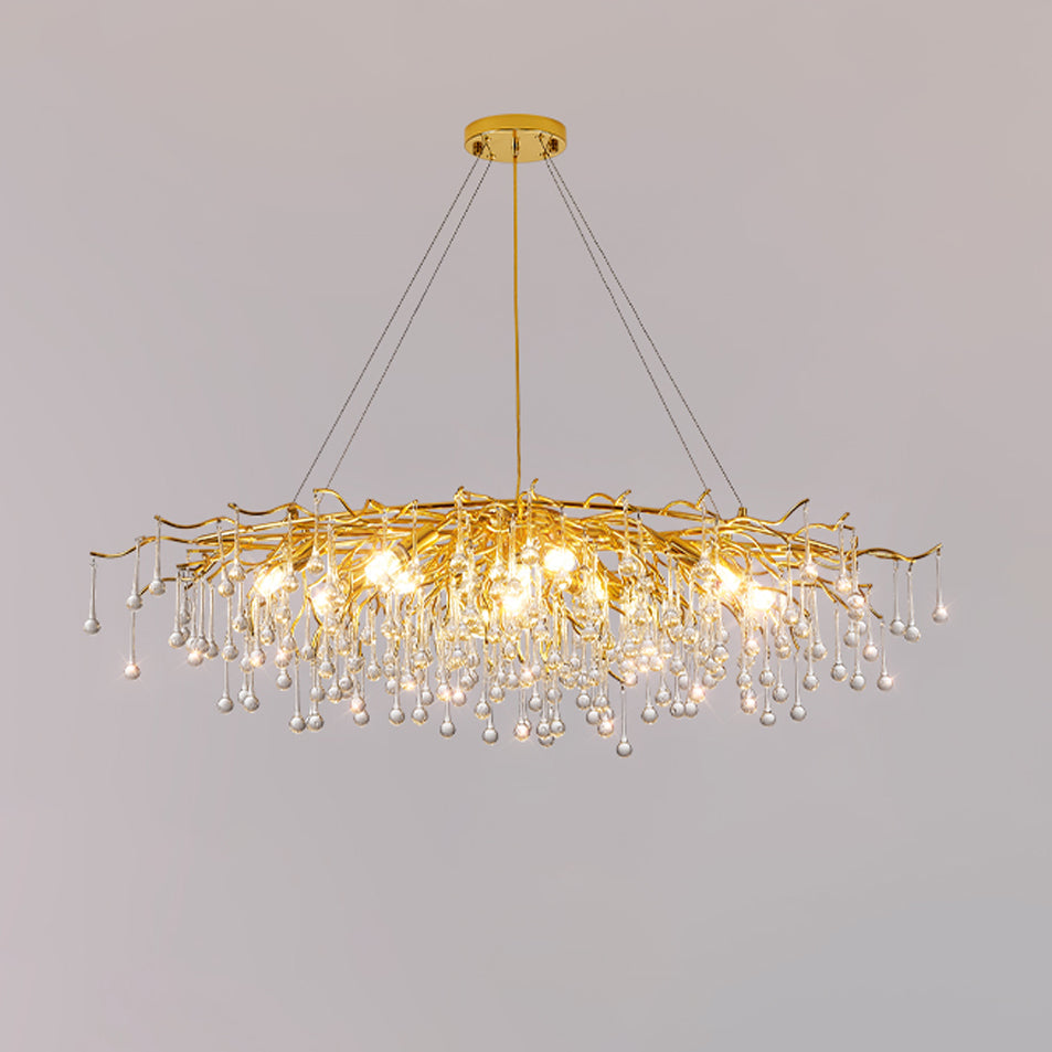 Eurrinis Lustre Cristal Postmoderne Luxueux