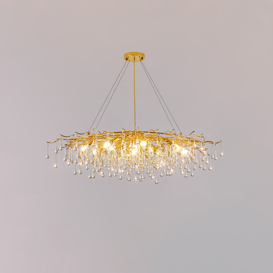 Eurrinis Lustre Cristal Postmoderne Luxueux