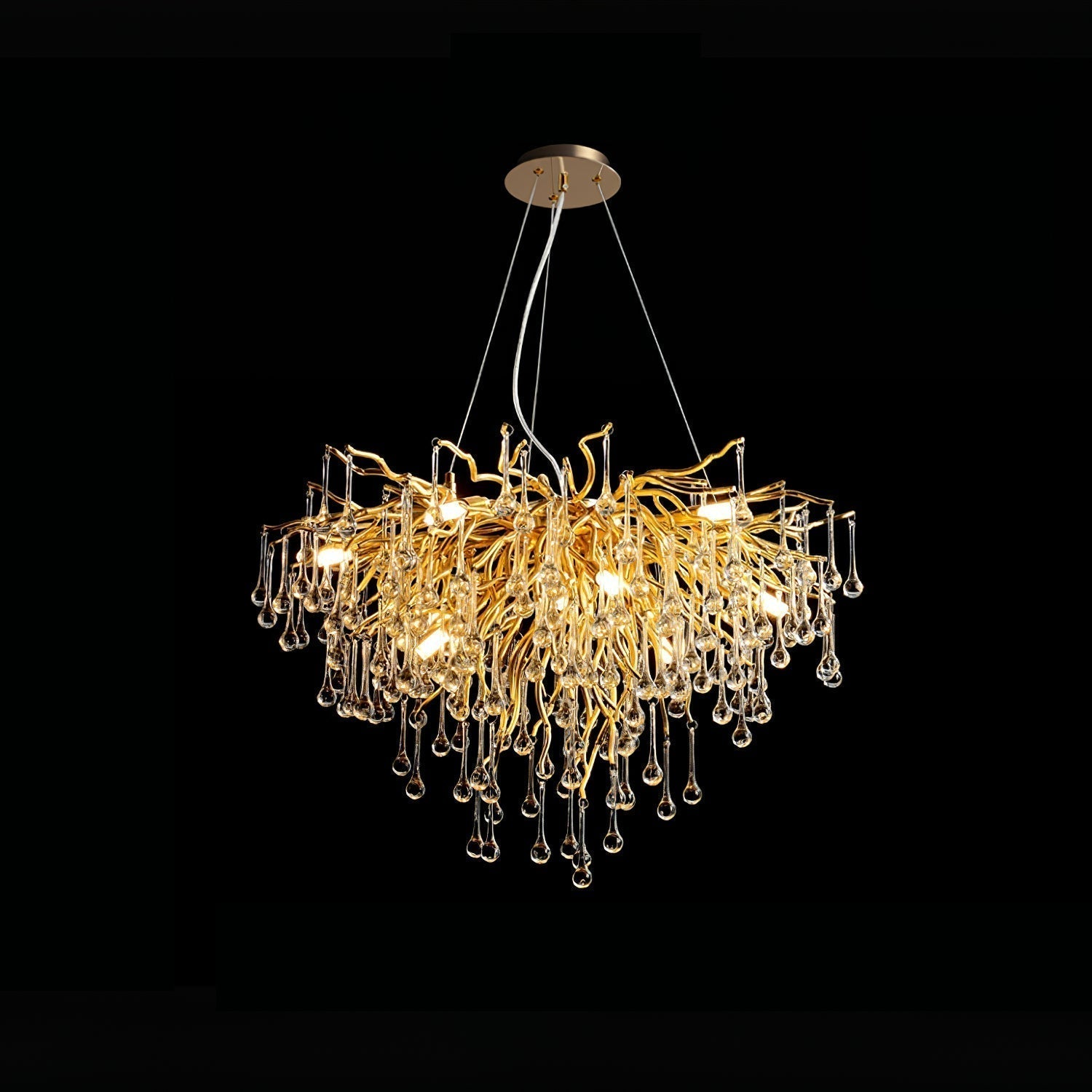 Eurrinis Lustre Cristal Postmoderne Luxueux