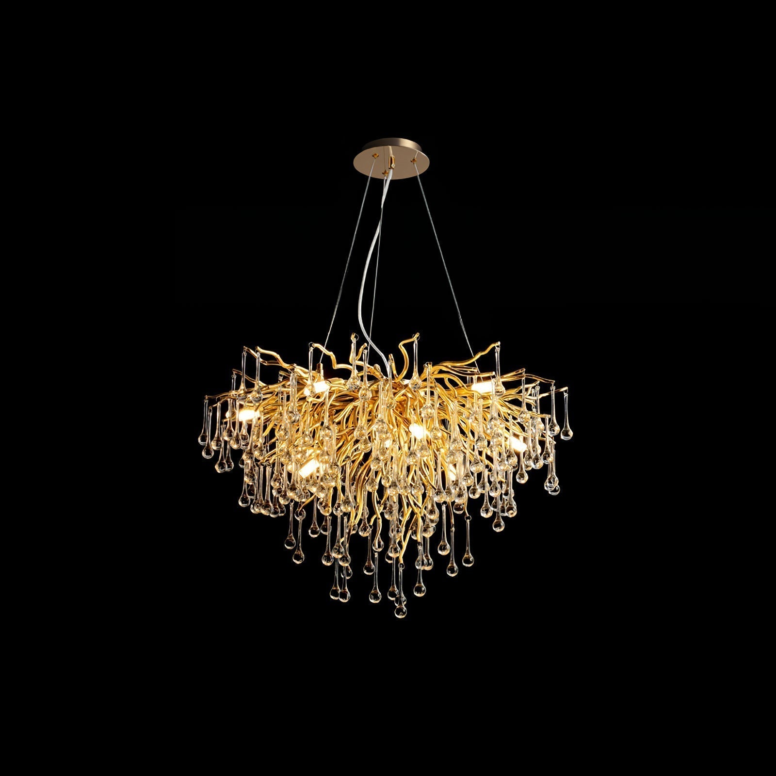 Eurrinis Lustre Cristal Postmoderne Luxueux