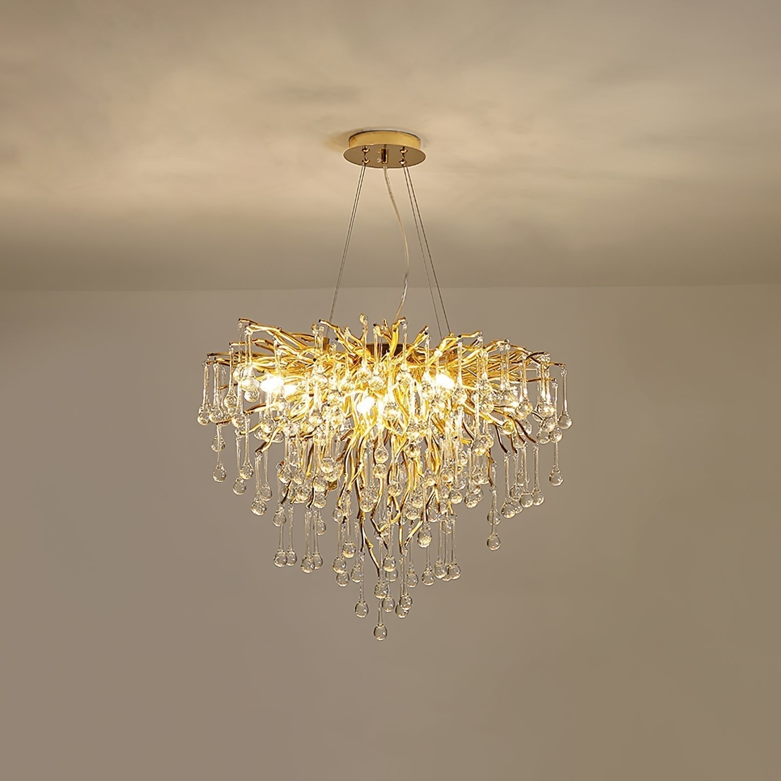 Eurrinis Lustre Cristal Postmoderne Luxueux
