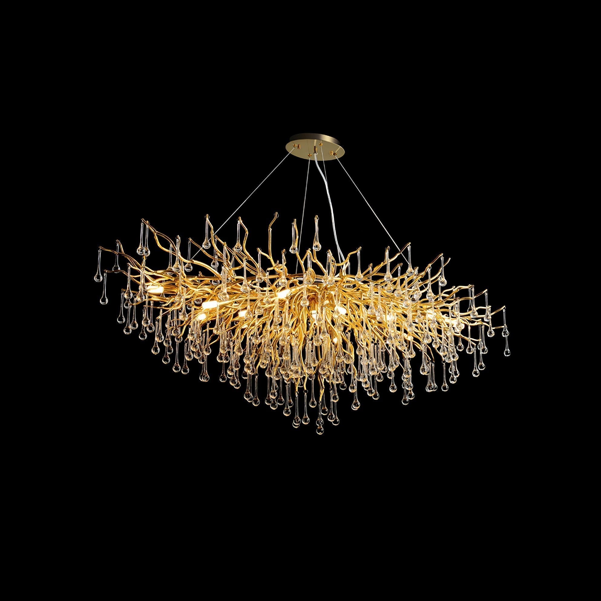 Eurrinis Lustre Cristal Postmoderne Luxueux