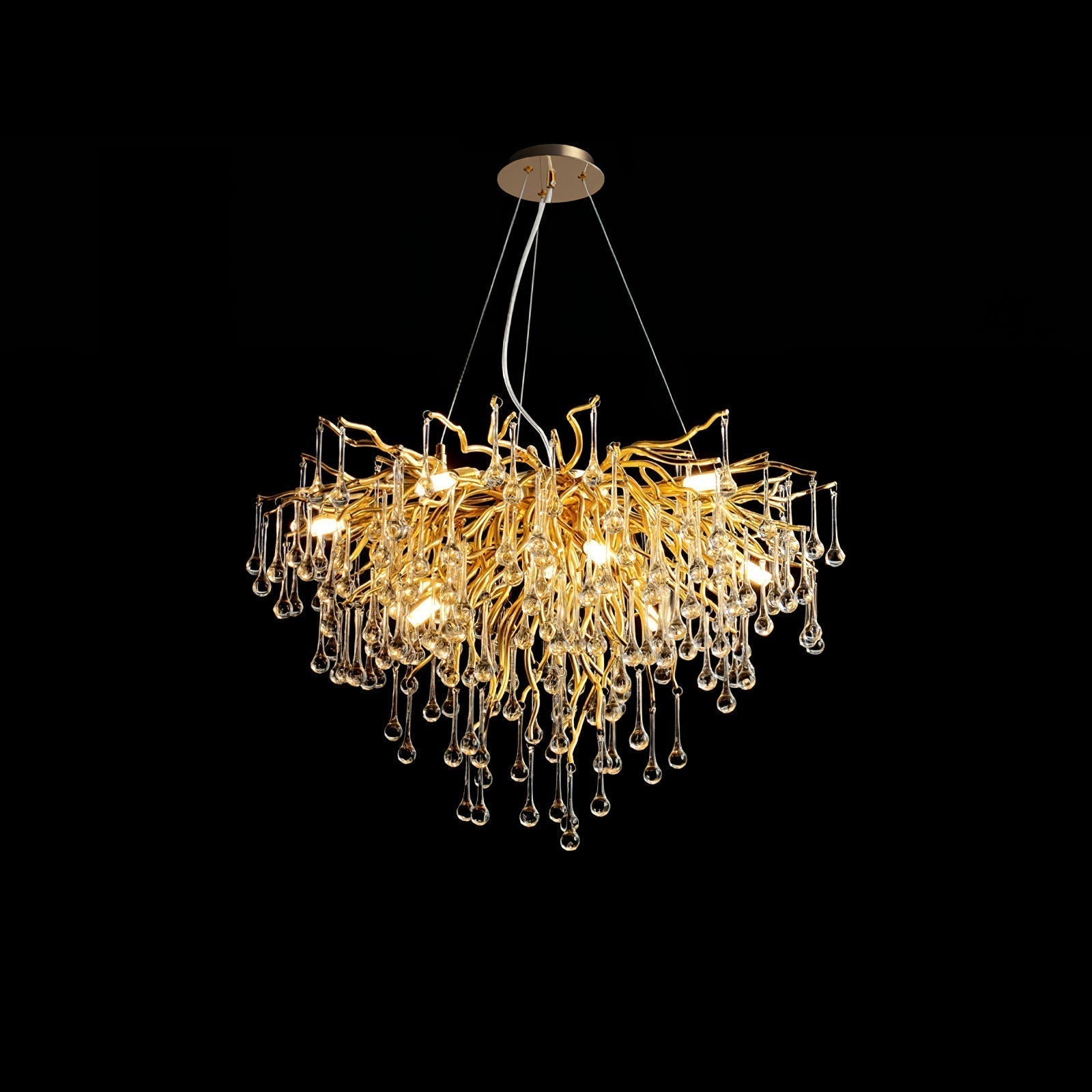 Eurrinis Lustre Cristal Postmoderne Luxueux