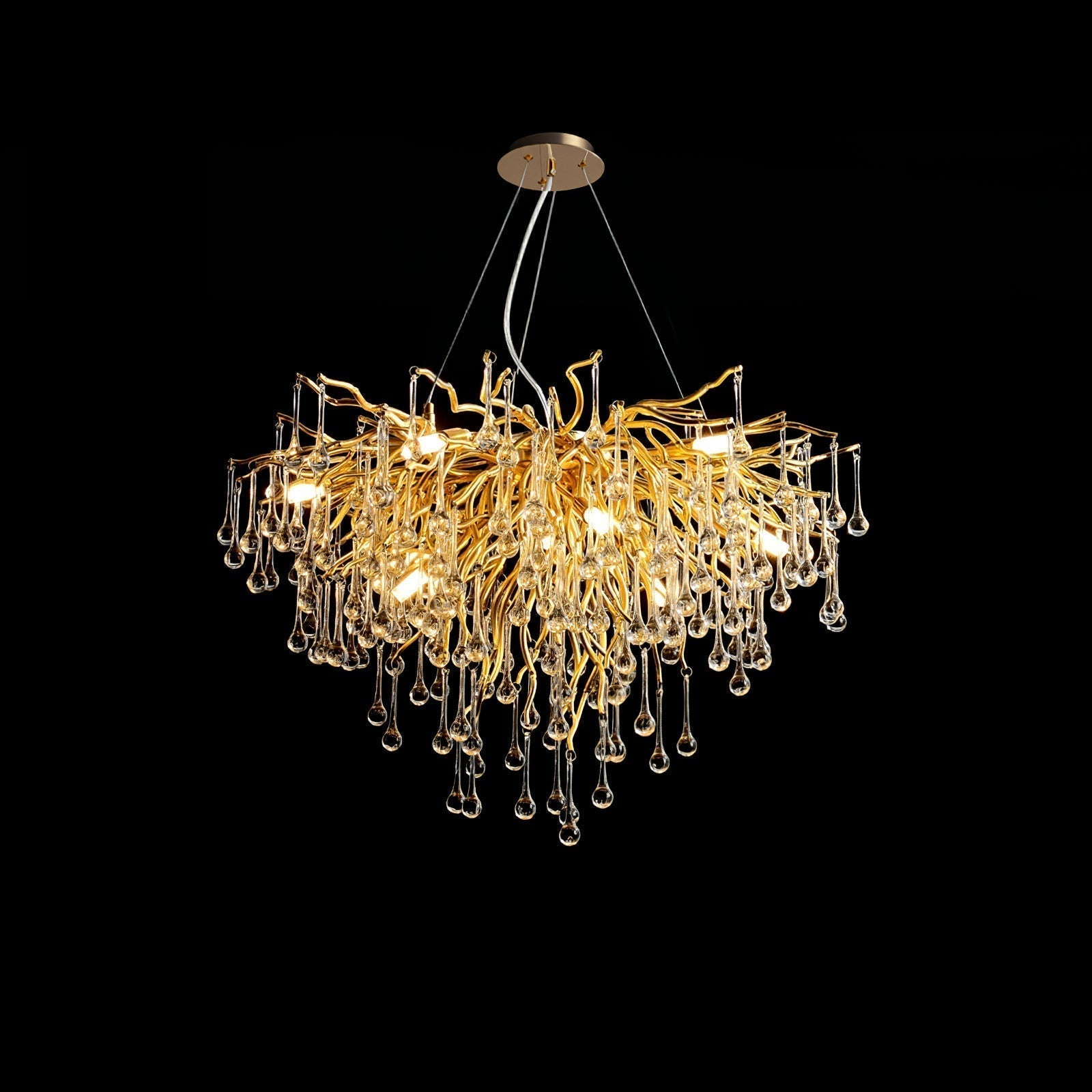 Eurrinis Lustre Cristal Postmoderne Luxueux