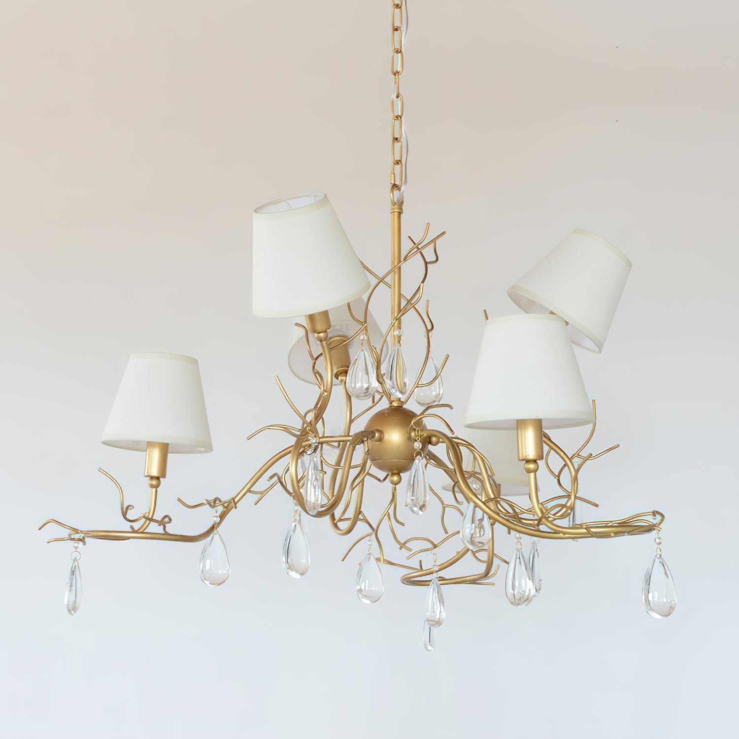 Olsolan Postmodern Luxe Tissu Cristal Lustre