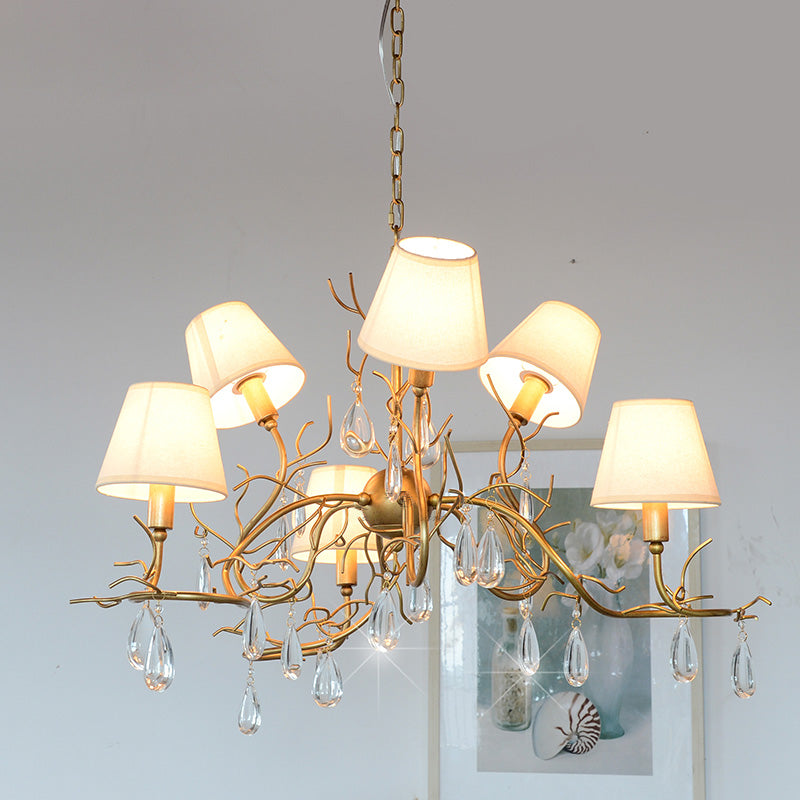 Olsolan Postmodern Luxe Tissu Cristal Lustre