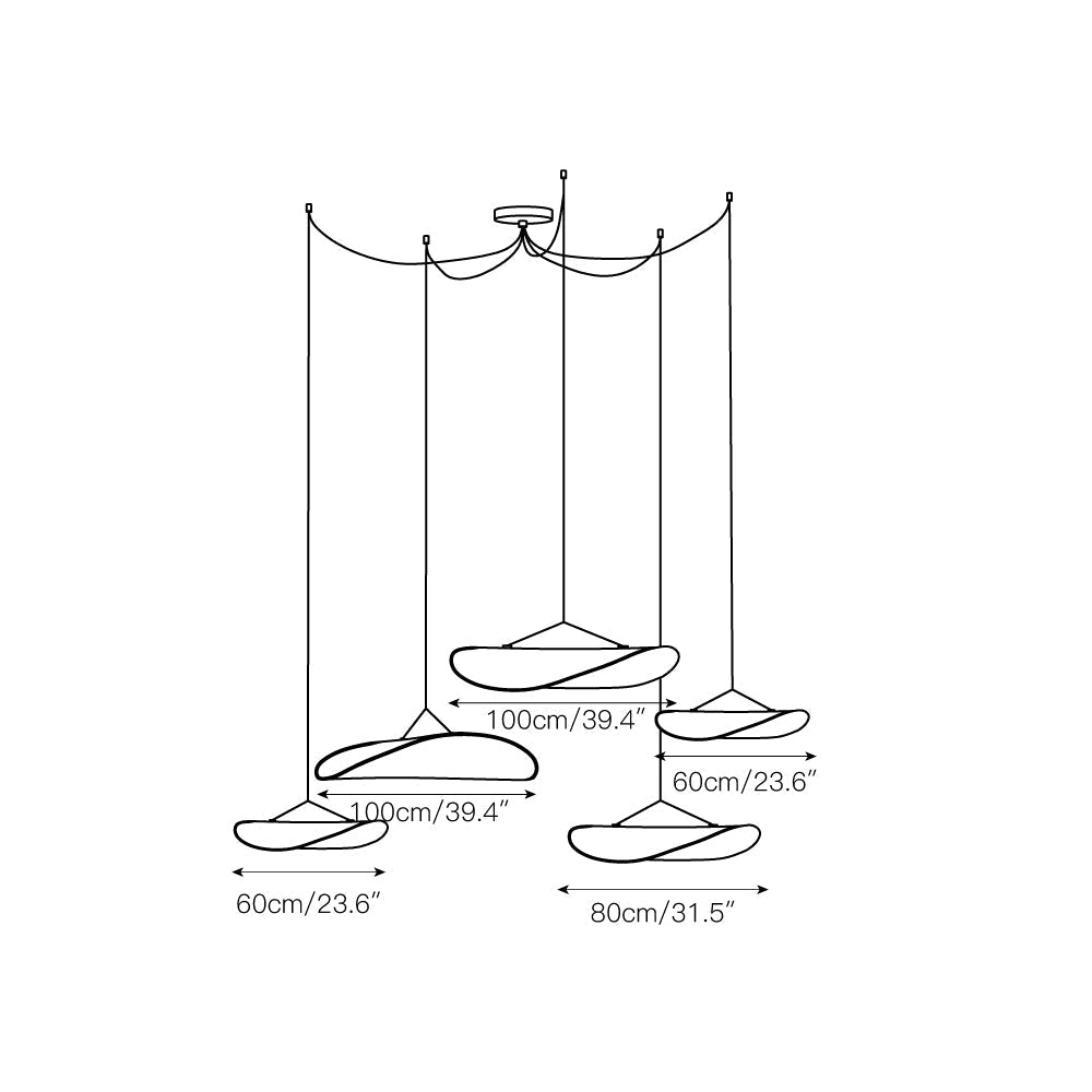 Elsolir Moderne Minimaliste Papier Suspension