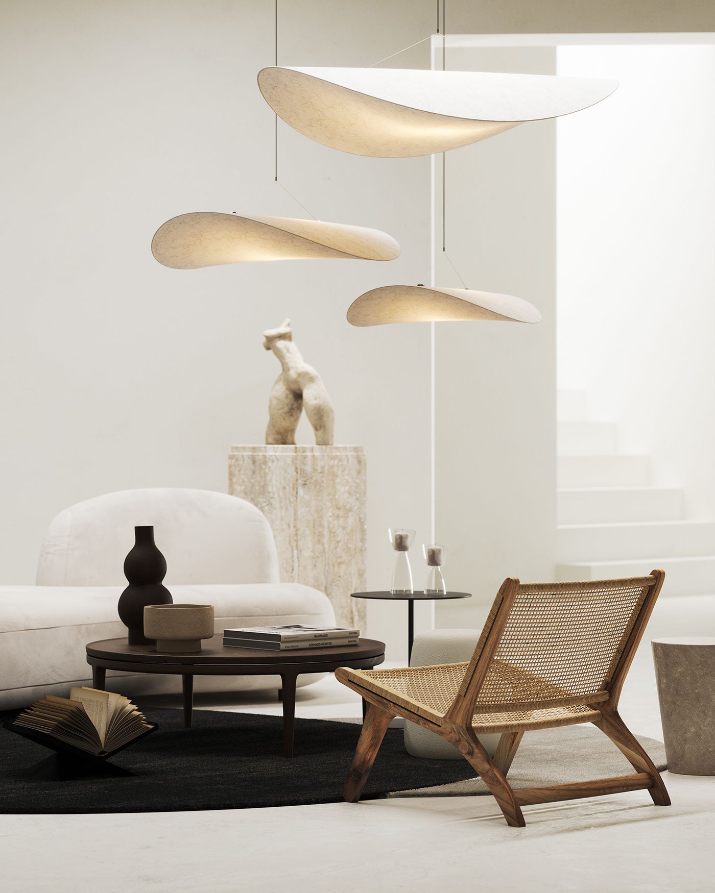 Twist Suspension Lampe Contemporaine Swag