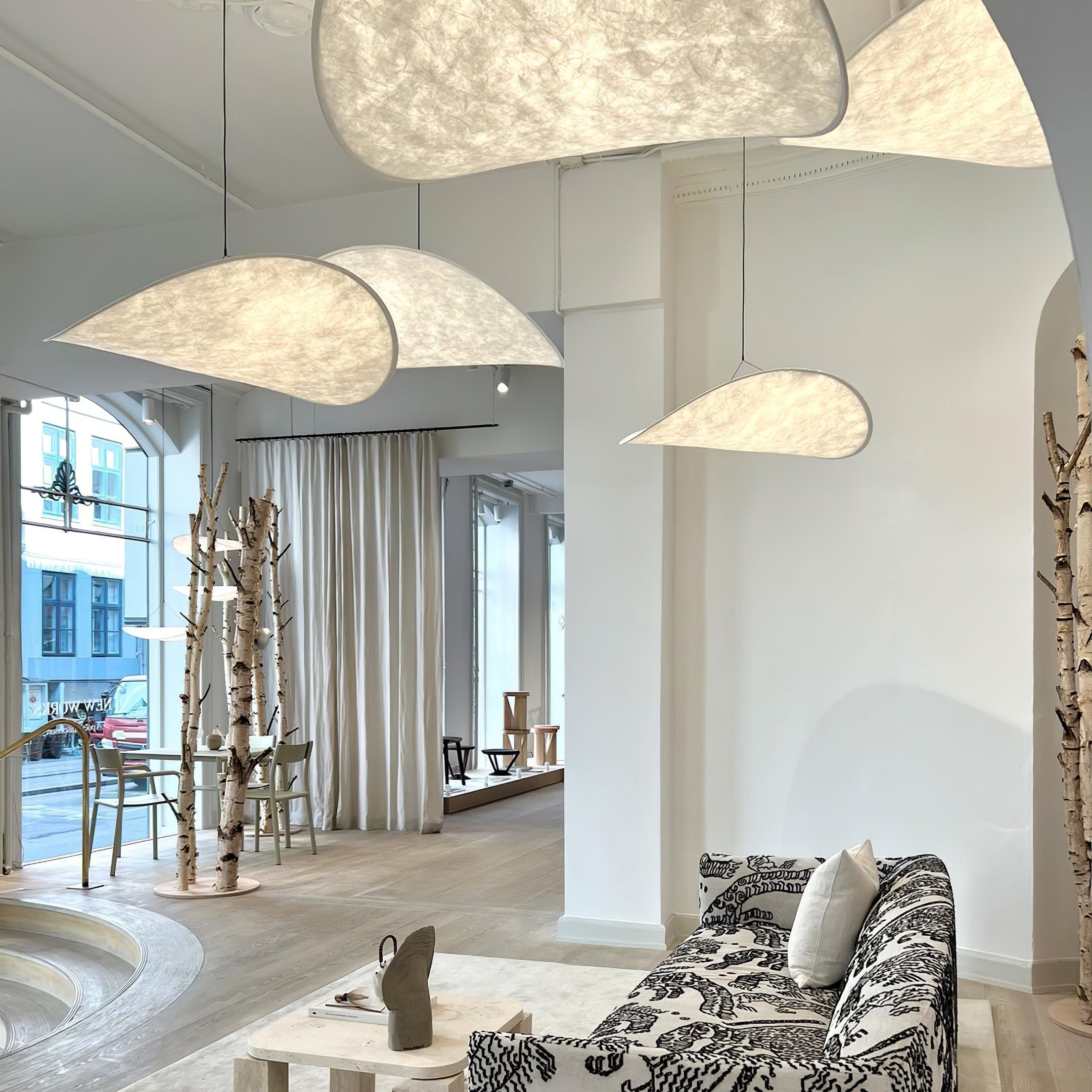 Twist Suspension Lampe Contemporaine Swag